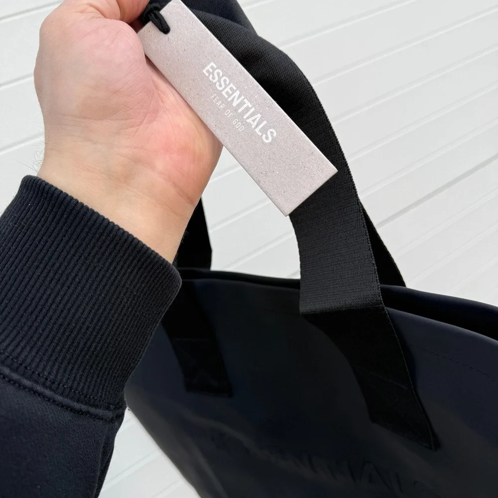 NWT Fear Of God Essentials Black Large‎ Tote Bag Logo